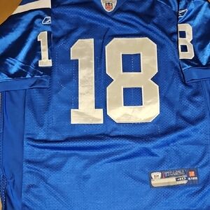 Peyton Manning Reebok NFL Blue  Jersey